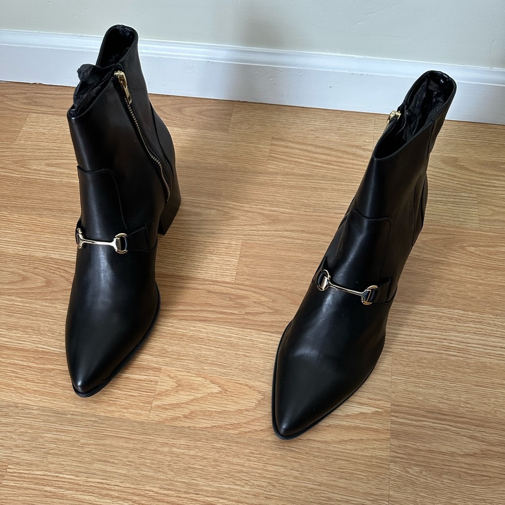 Chelsea Boots With 70s Chain Size 14 Black